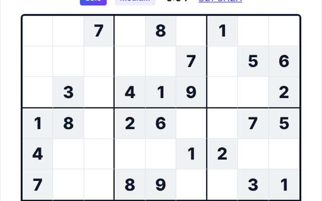 Sudoku game picture